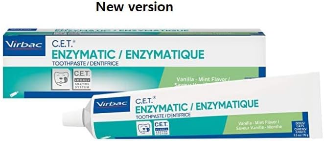 Virbac C.E.T. Enzymatic Toothpaste for Dogs & Cats, Vanilla Mint, 70 g
