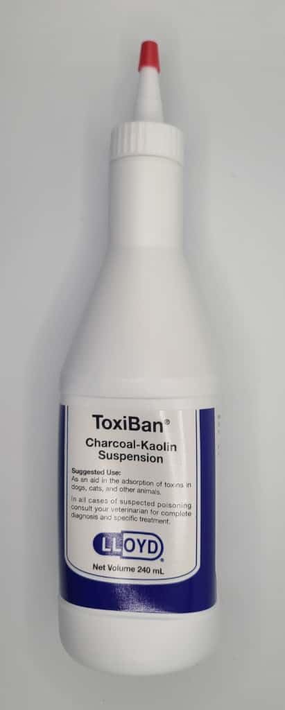 Toxiban Activated Charcoal Suspension for Dogs & Cats, 240 mL