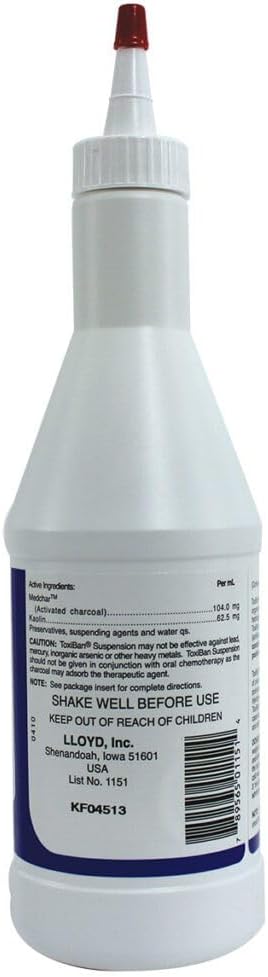 Toxiban Activated Charcoal Suspension for Dogs & Cats, 240 mL
