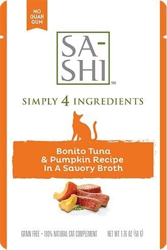 Sa-Shi Grain-Free Wet Cat Food Toppers, 1.76 oz Pouches