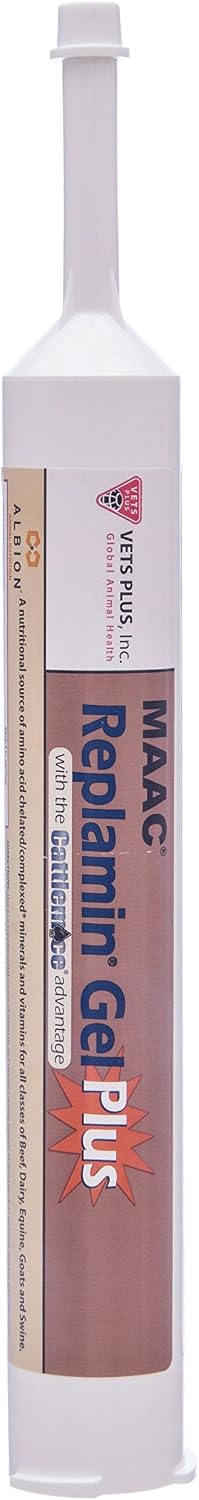 Agri-Labs Replamin Gel Vitamin & Chelated Mineral Supplement for Cattle, 300 cc
