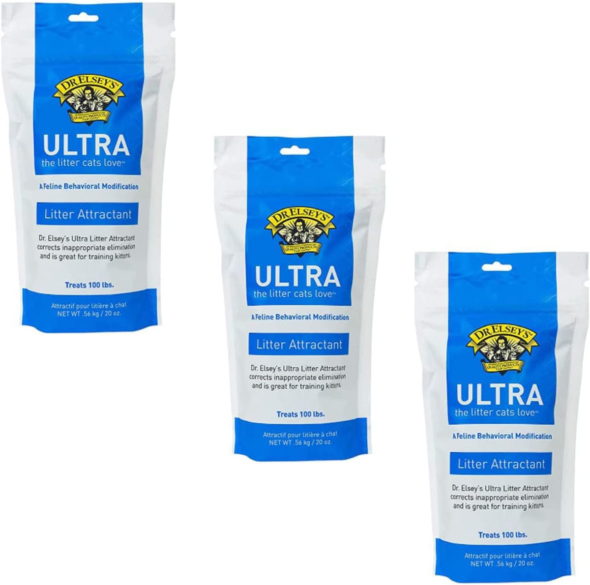 Dr. Elsey's Precious Cat Ultra Litter Attractant, 3 x 20 oz