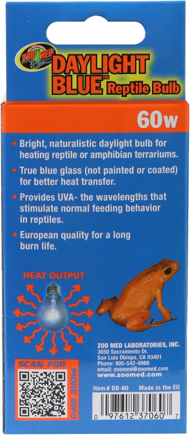 Zoo Med Daylight Blue Reptile Bulb, 60 W
