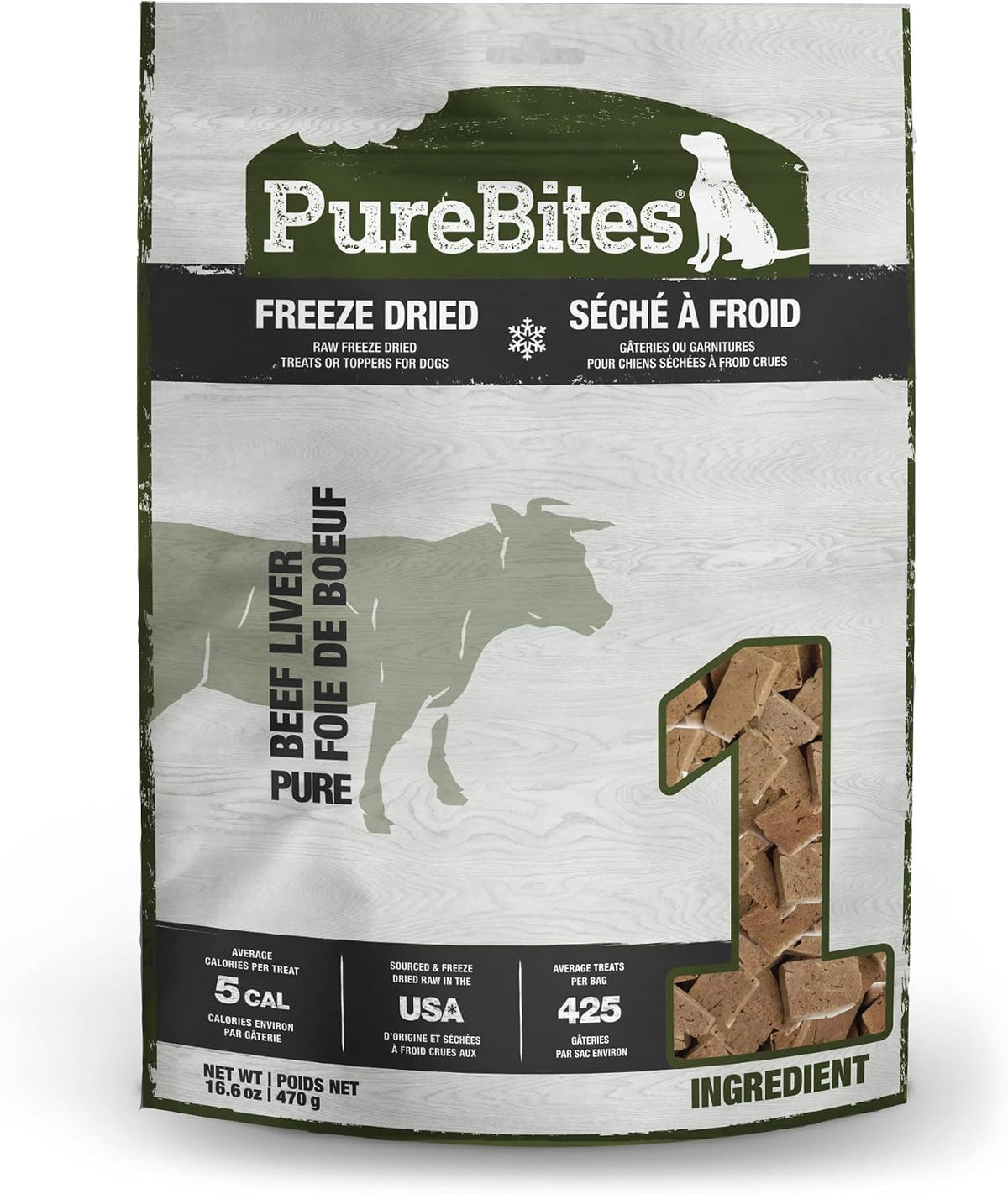 PureBites Beef Liver Freeze-Dried Dog Treats