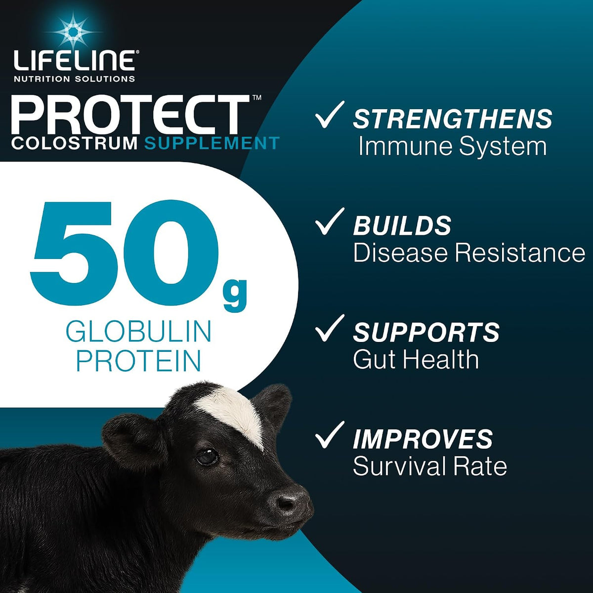 Annuso Lifeline Protect Colostrum Supplement for Calves, 1 lb