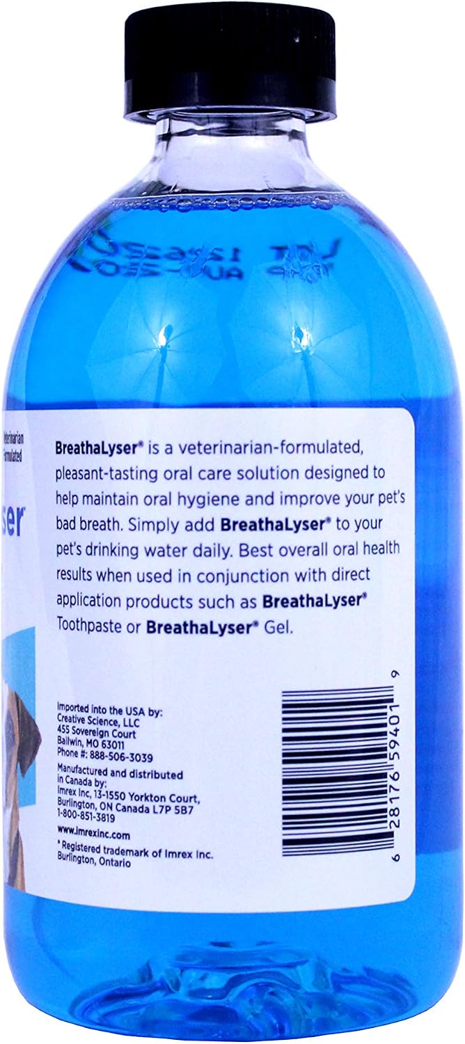Breathalyser Water Additive for Dogs & Cats