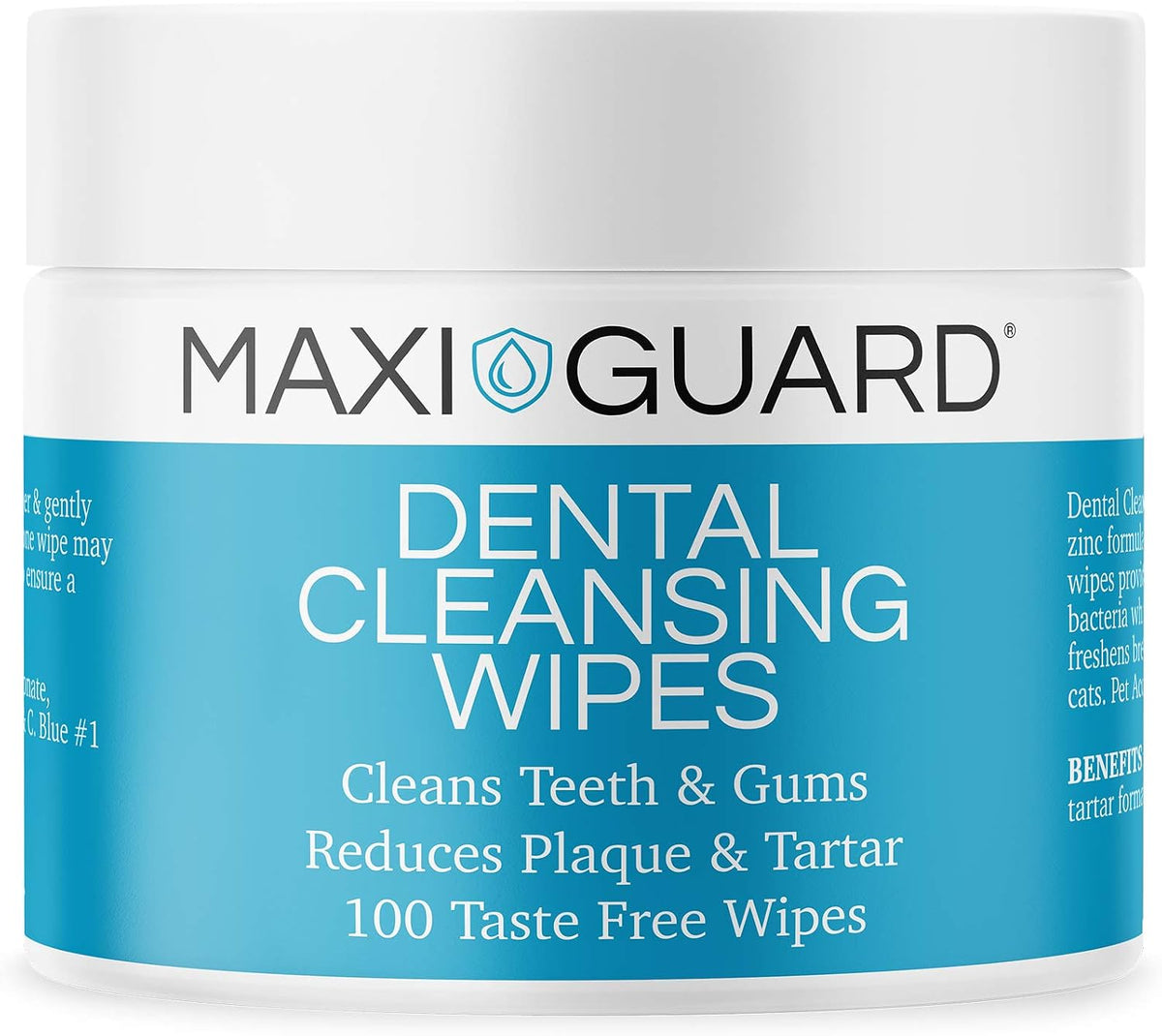 Maxi/Guard Oral Cleansing Wipes for Dogs & Cats, 100 ct