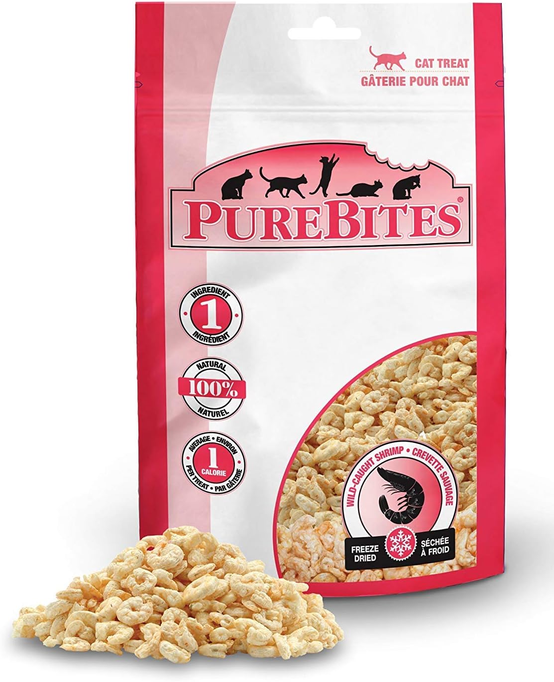 PureBites Shrimp Freeze-Dried Cat Treats, 0.53 oz