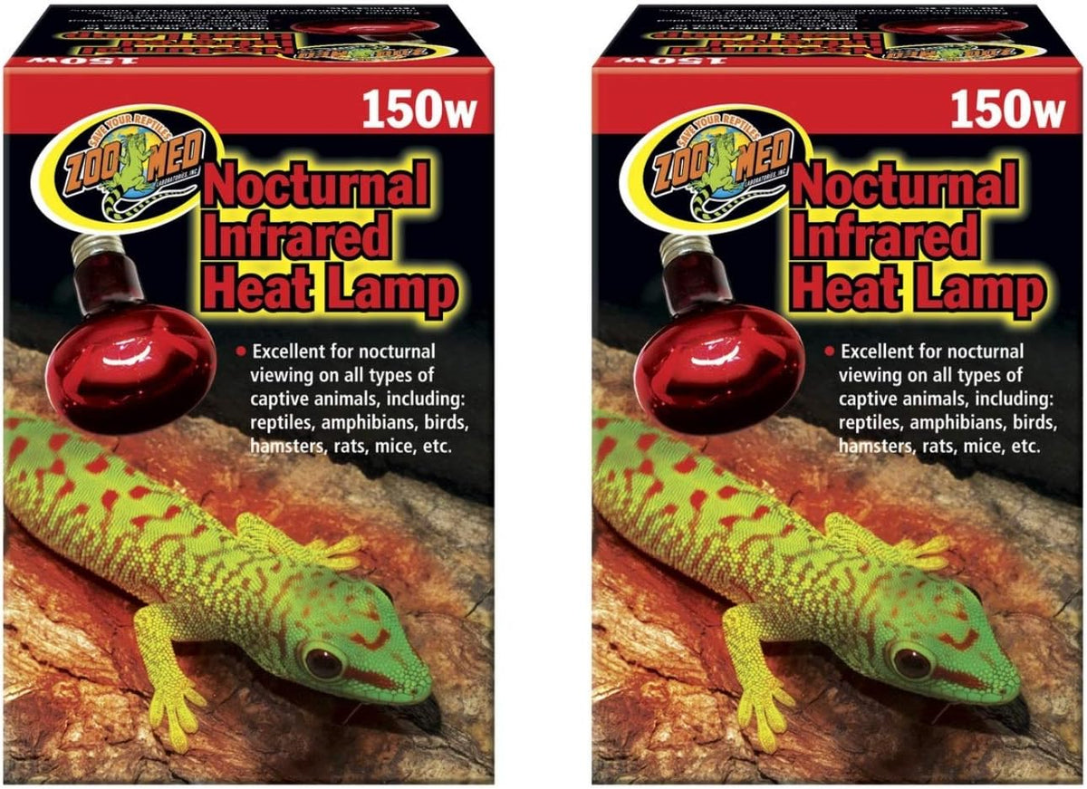 Zoo Med Red Infrared Heat Lamp, 150 W, 2 Pack