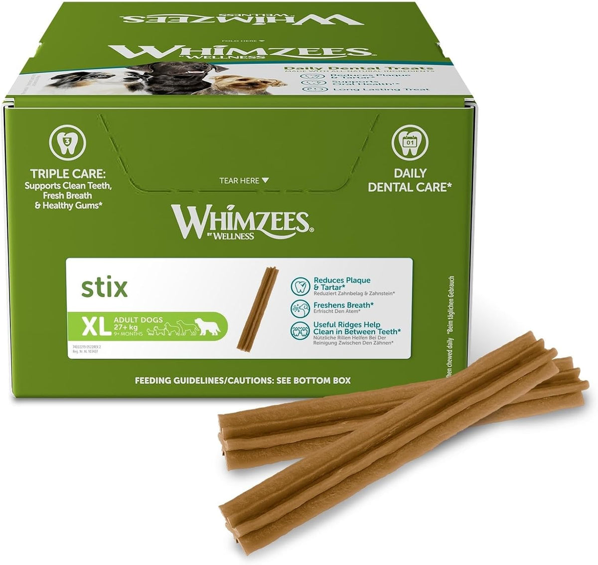 Whimzees Stix Dental Dog Treats, Value Packs