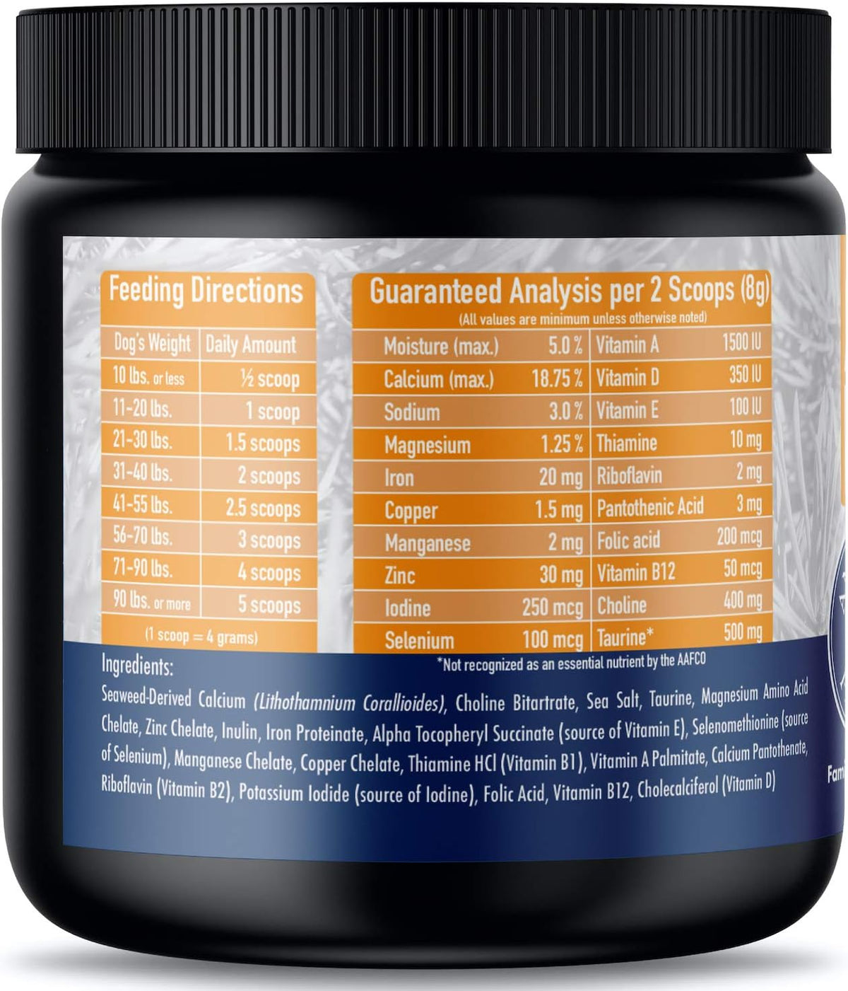 Annamaet Enhance Vitamin & Mineral Supplement for Raw and Home-Cooked Dog Meals, 8.5 oz