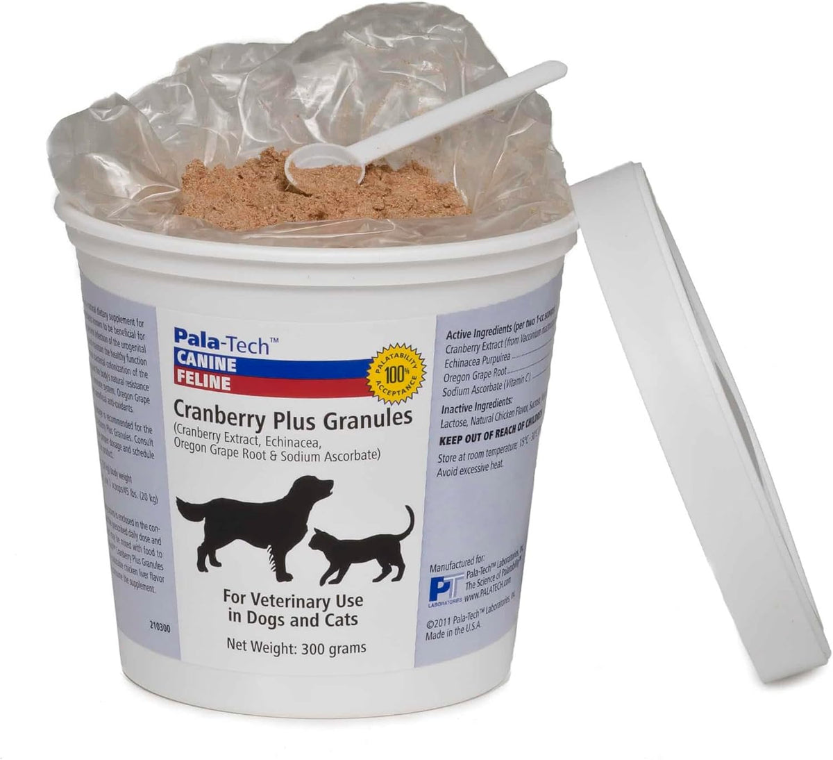 Pala-Tech Potassium Citrate Plus Cranberry Granules for Dogs & Cats, 300 g
