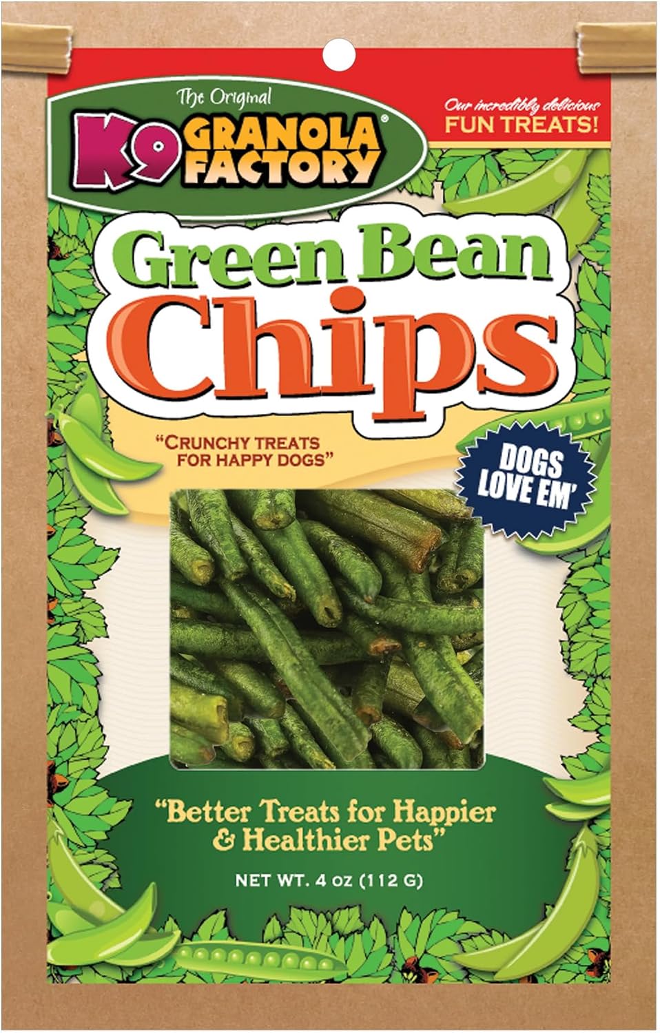 K9 Granola Factory Green Bean Chips Dog Treats