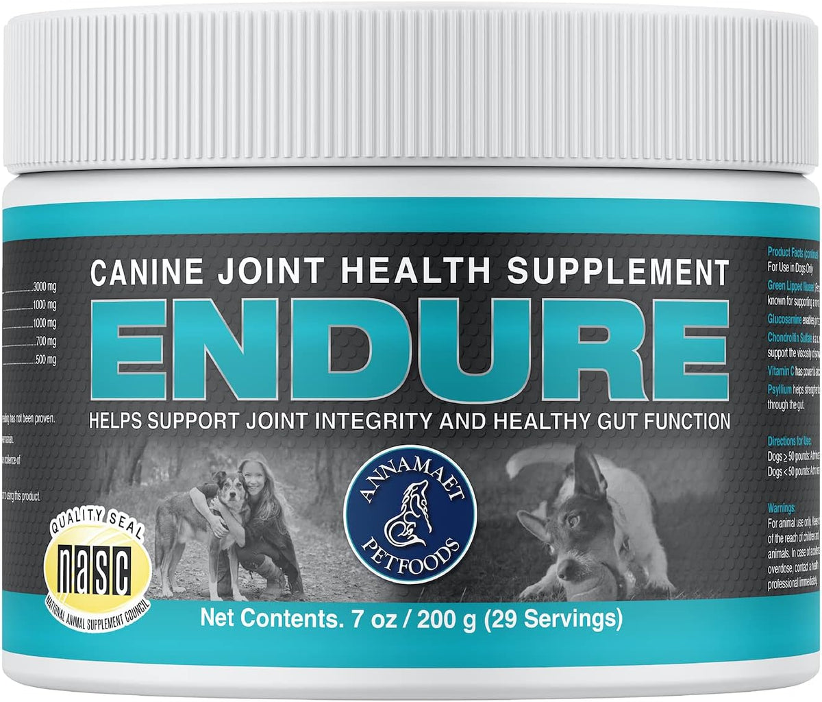 Annamaet Endure Hip & Joint Powder Supplement for Dogs