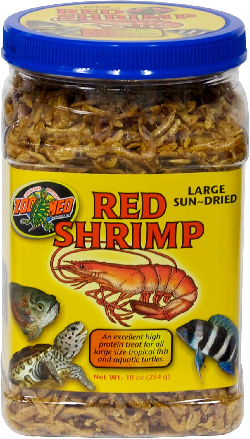 Zoo Med Large Sun-Dried Red Shrimp, 2 x 10 oz