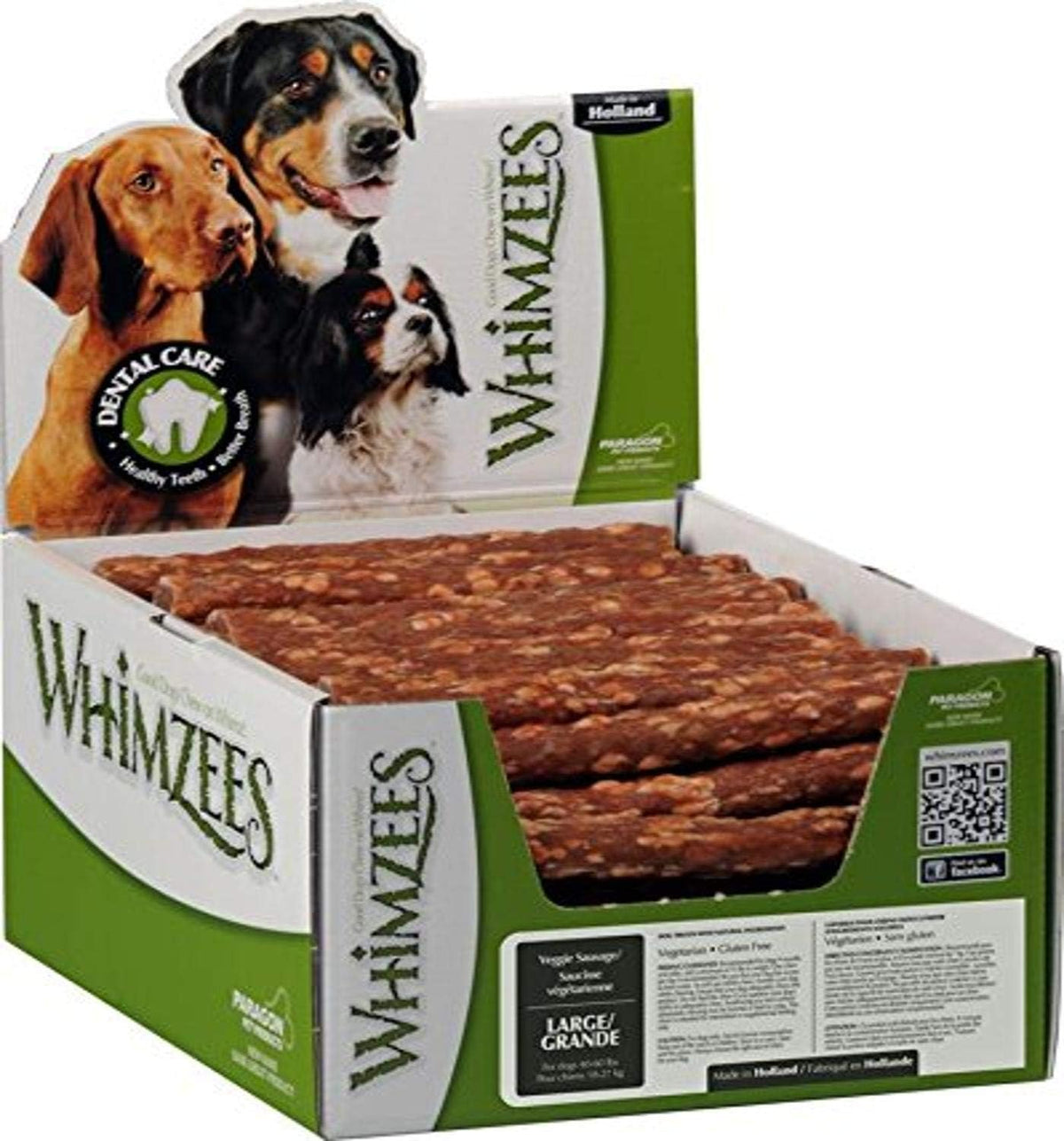 Whimzees Veggie Sausage Dental Chew Dog Treats