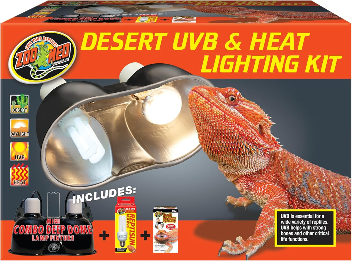 Zoo Med Desert UVB & Heat Lighting Kit