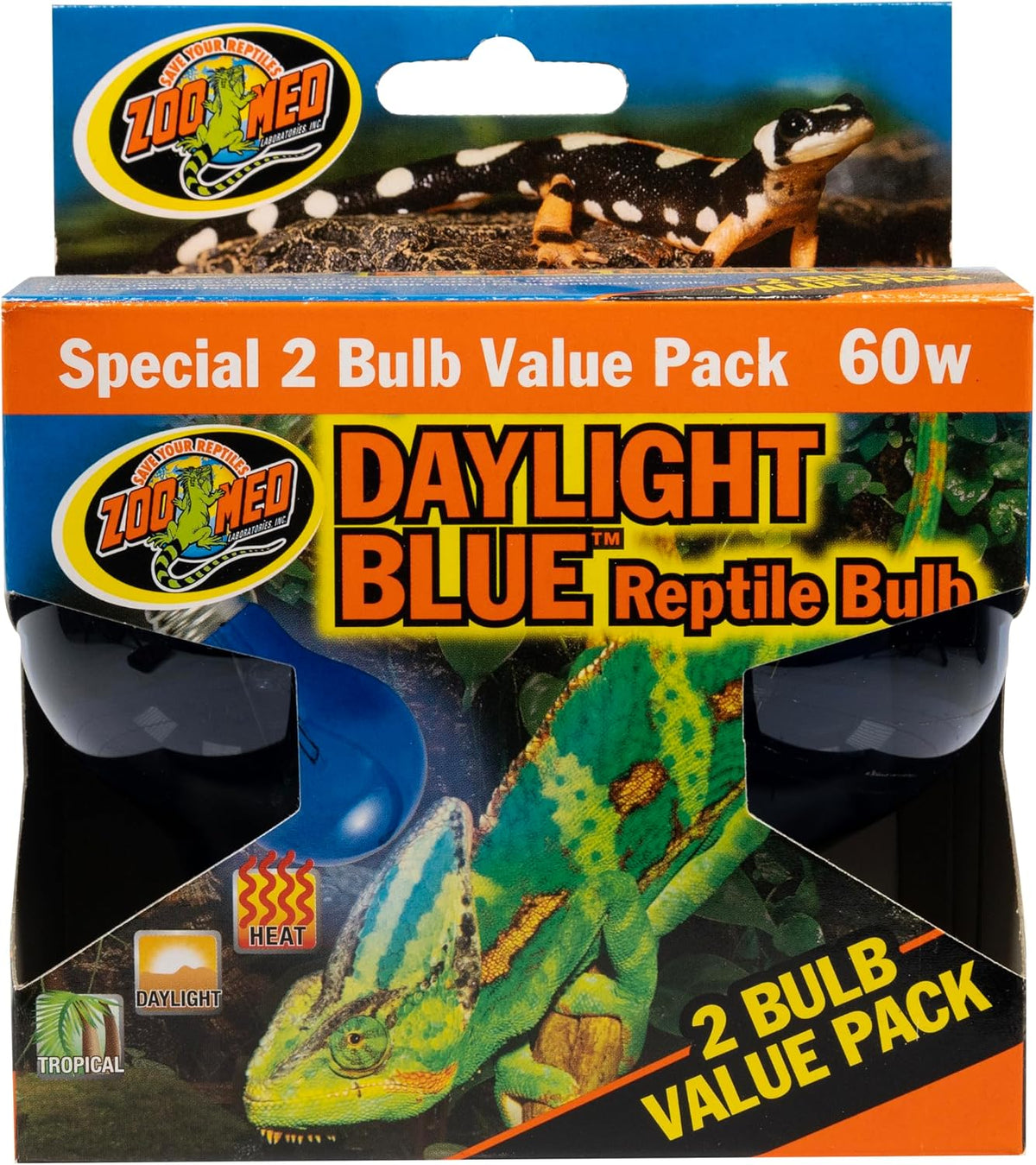 Zoo Med Daylight Blue Reptile Bulb, 60 W