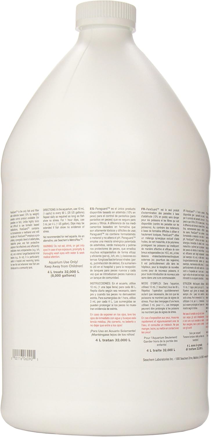 Seachem ParaGuard Fish Parasite Treatment, 4 L