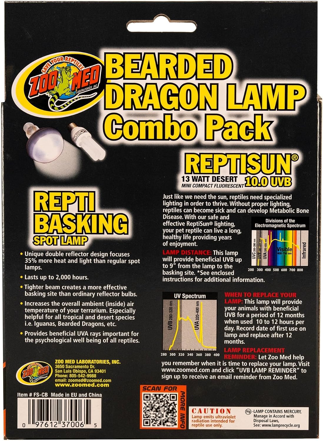 Zoo Med Bearded Dragon Lamp Combo Pack