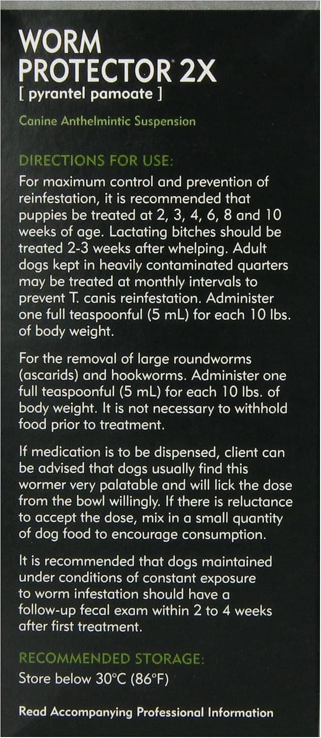 ProLabs Worm Protector 2X Dewormer for Dogs, 8 oz