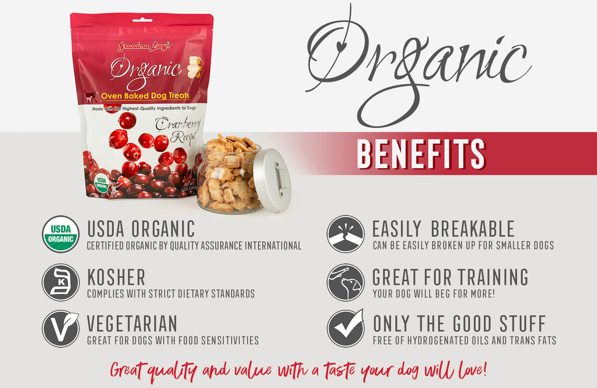 Grandma Lucy's Organic Cranberry Oven-Baked Dog Treats