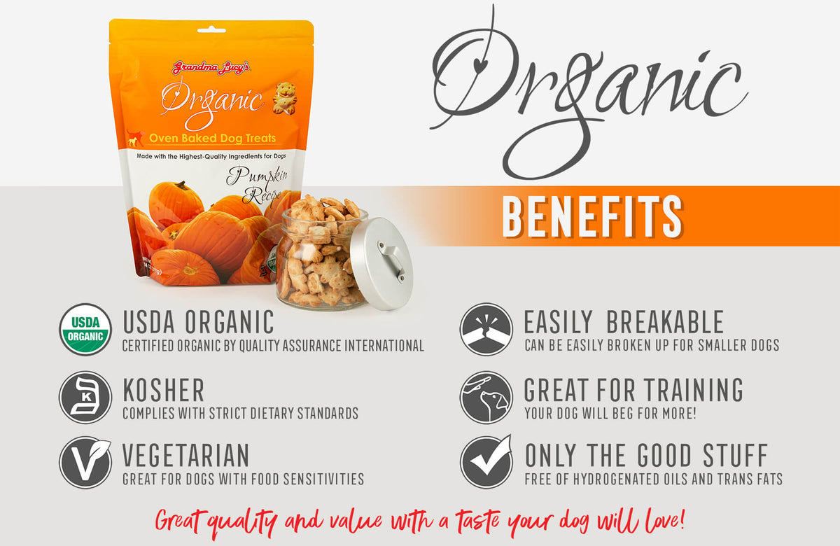 Grandma Lucy's Organic Pumpkin Oven-Baked Dog Treats