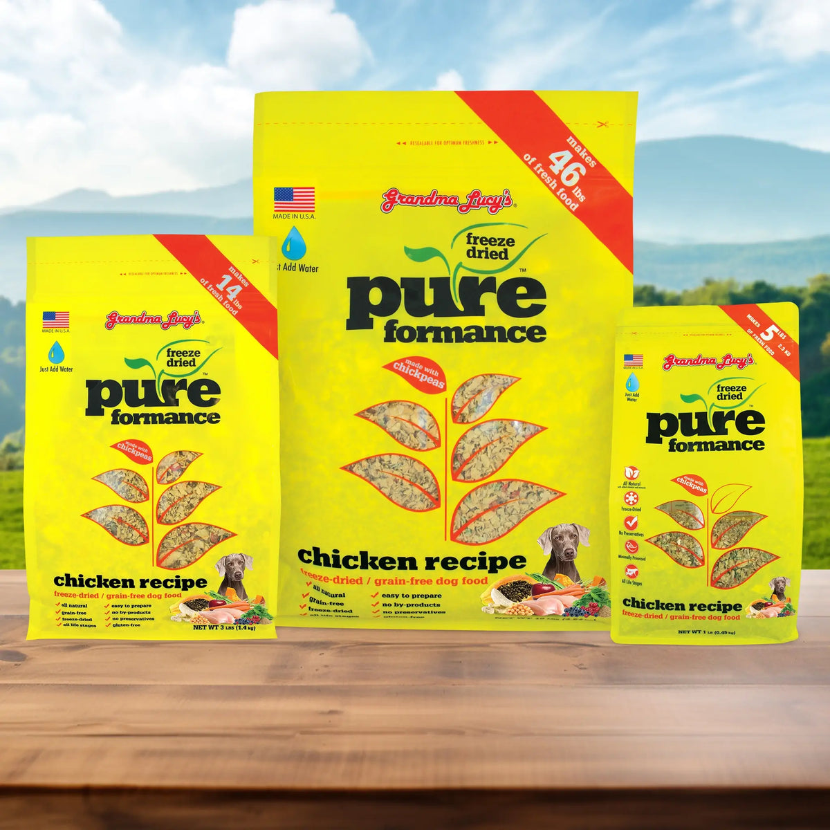 Grandma Lucy's Pureformance Chicken Grain-Free Freeze-Dried Dog Food