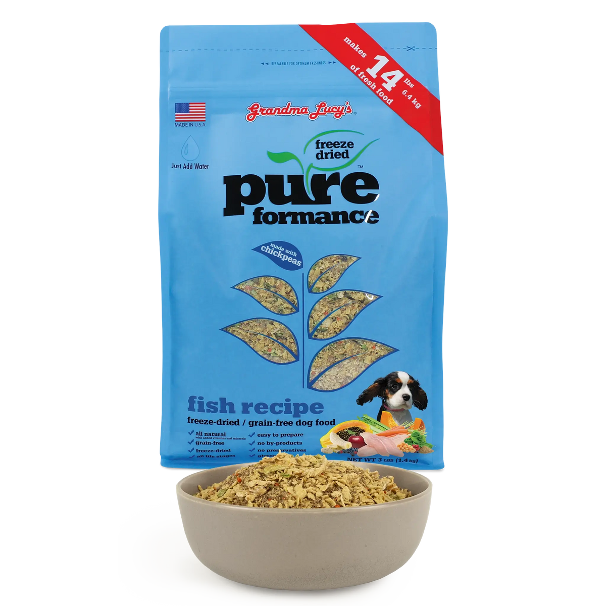Grandma Lucy's Pureformance Fish Grain-Free Freeze-Dried Dog Food