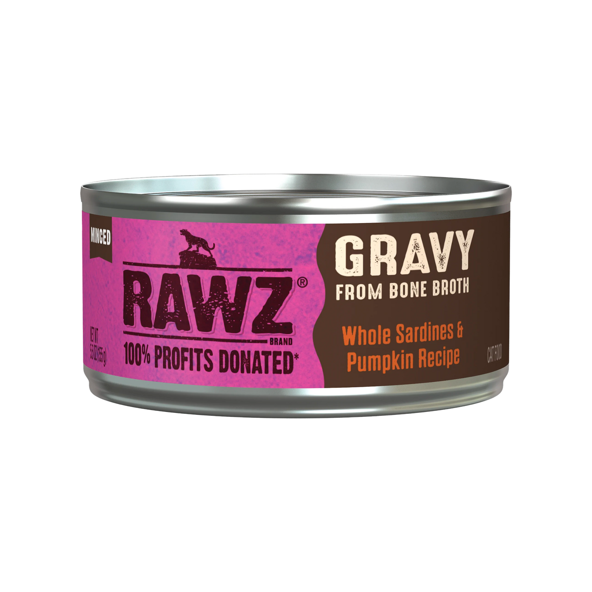 Rawz Gravy Whole Sardines & Pumpkin Canned Cat Food