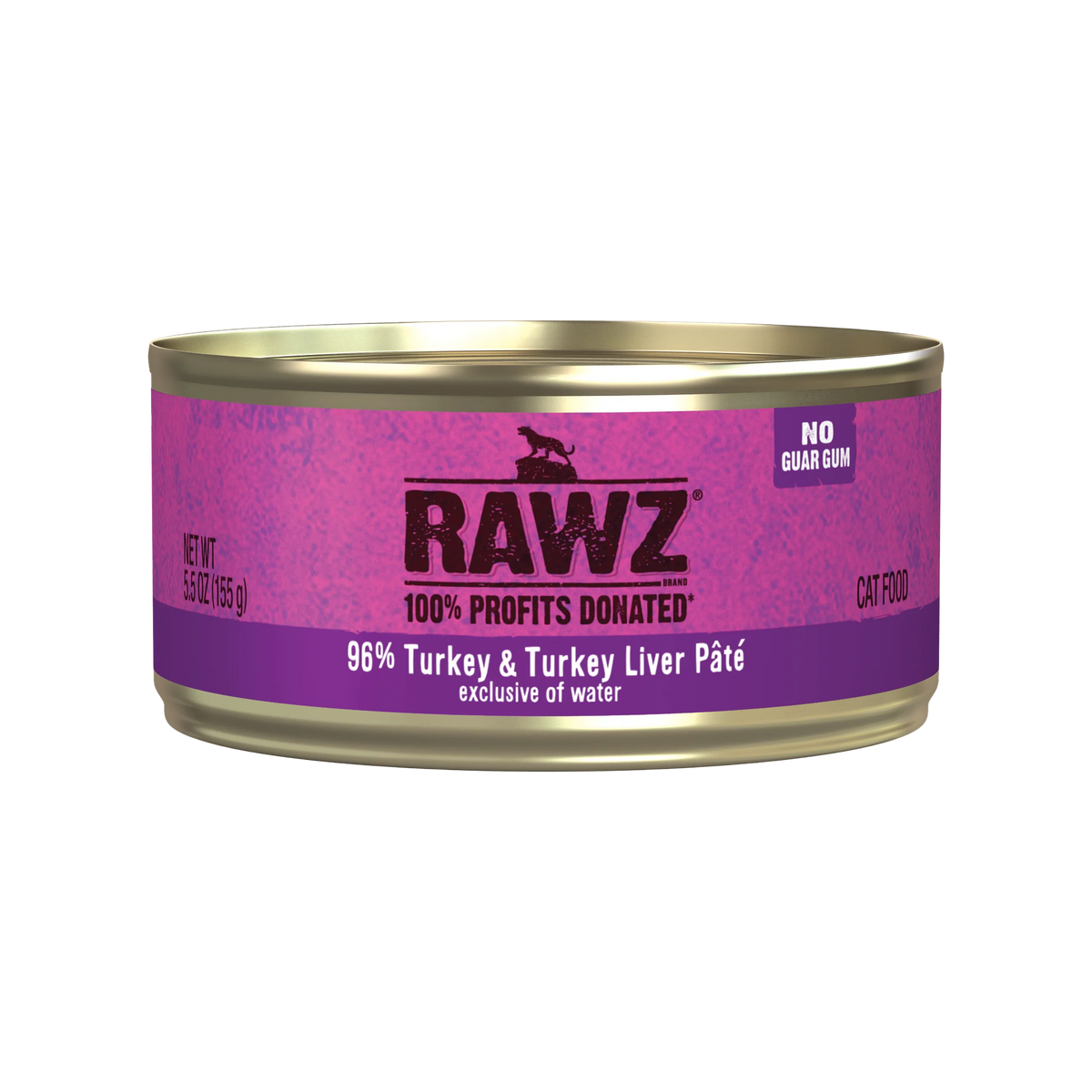 Rawz 96% Turkey & Turkey Liver Pâté Canned Cat Food