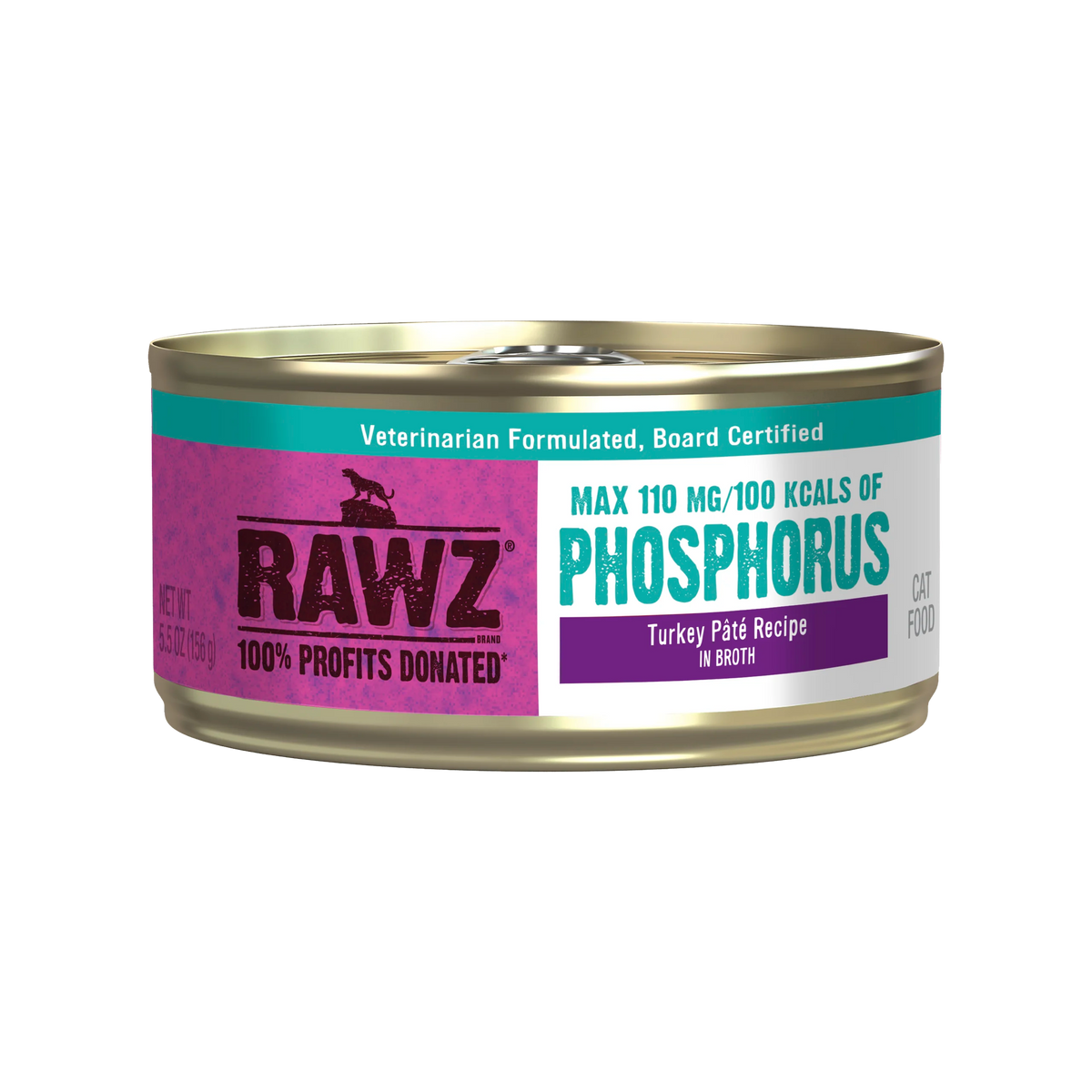 Rawz Reduced Phosphorus Turkey Pâté Canned Cat Food