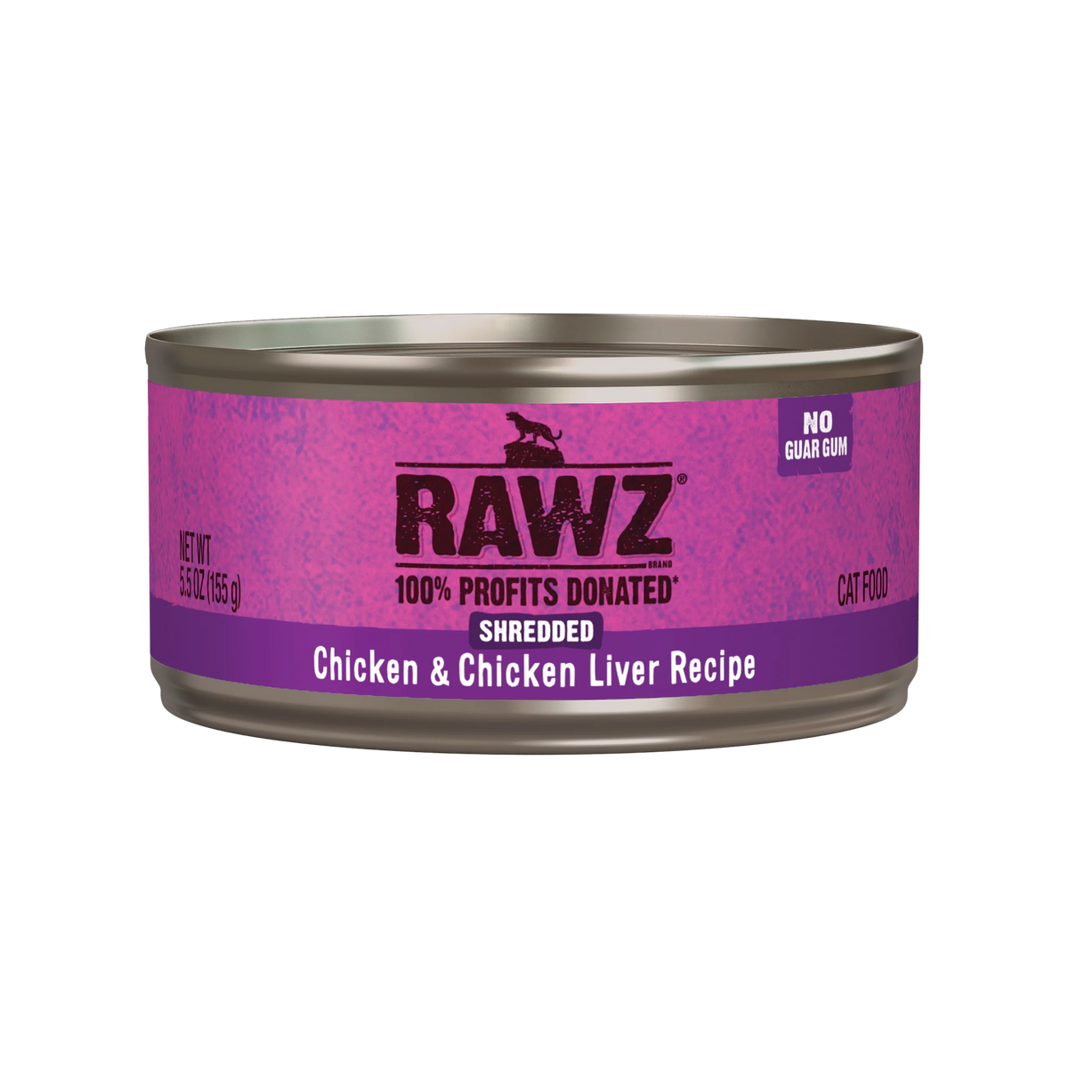 Rawz Shredded Chicken & Chicken Liver Canned Cat Food