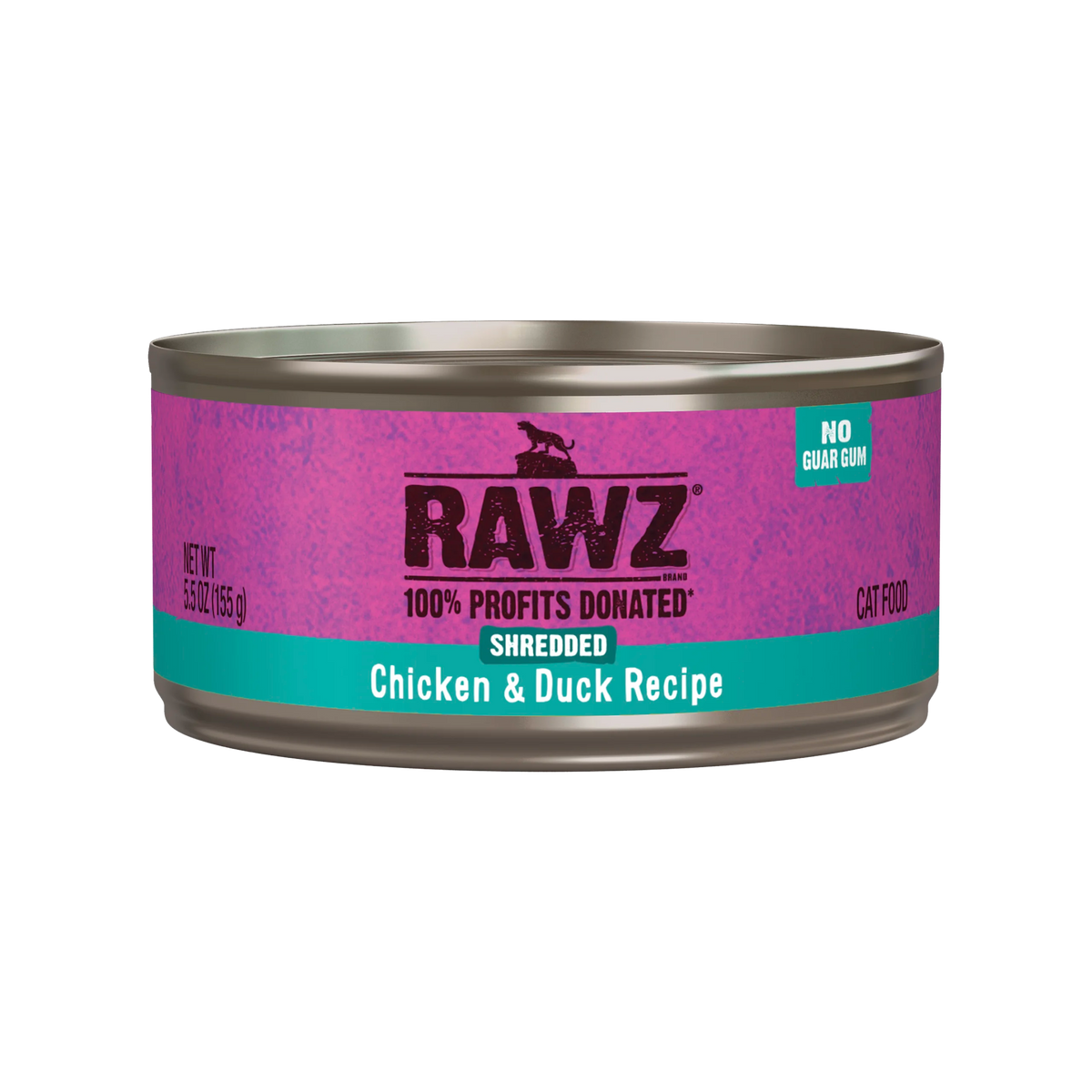 Rawz Shredded Chicken & Duck Canned Cat Food