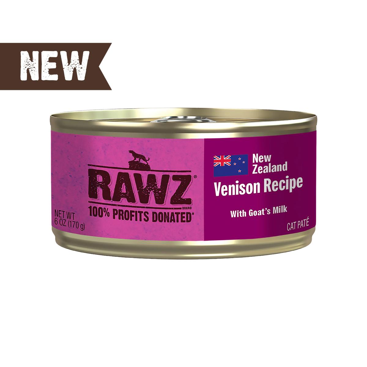 Rawz 94% Venison with Goat's Milk Pâté Canned Cat Food