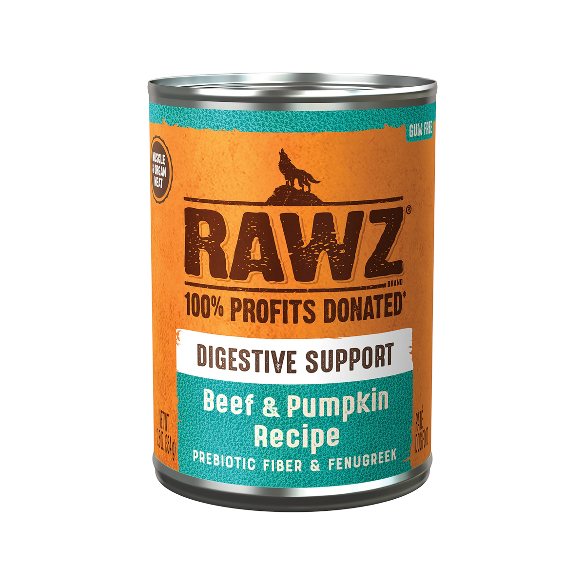 Rawz Digestive Support Beef & Pumpkin Pâté Canned Dog Food