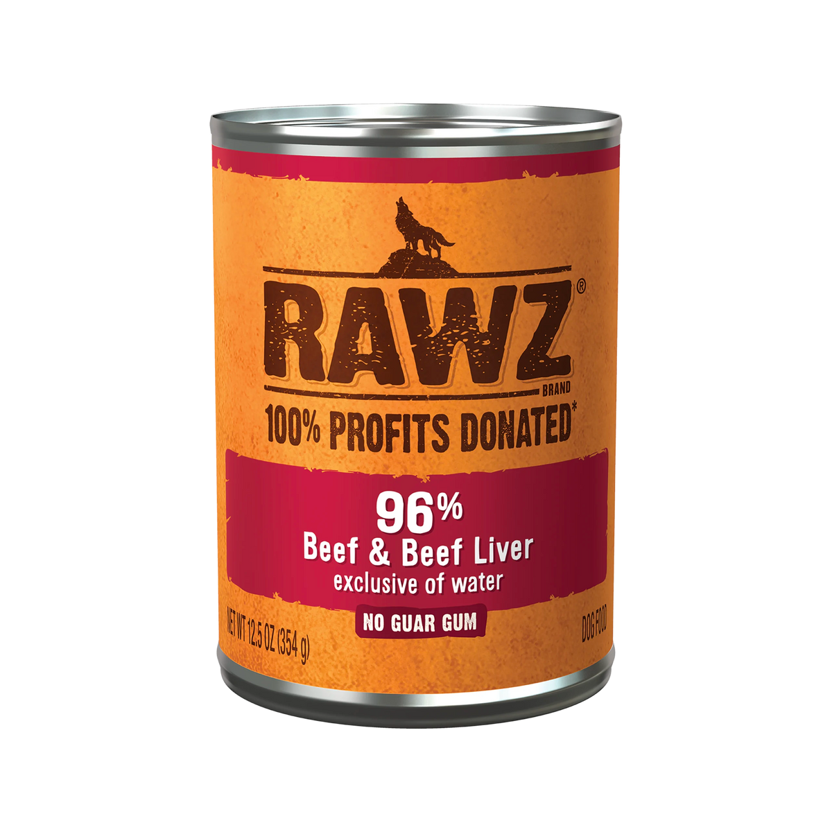 Rawz 96% Beef & Beef Liver Pâté Canned Dog Food