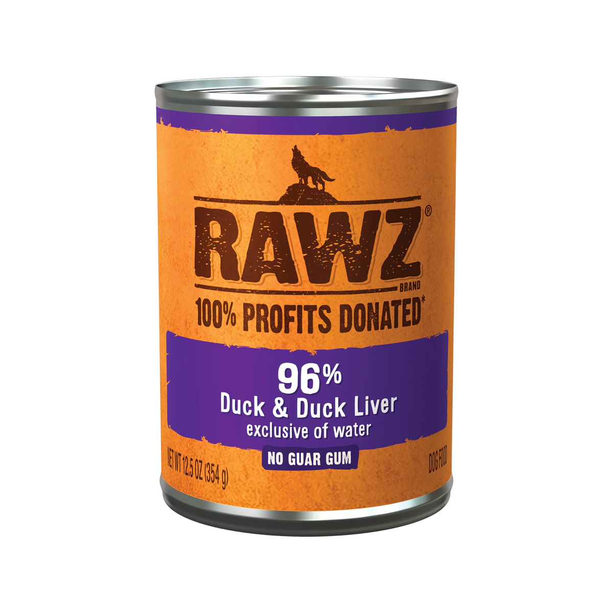 Rawz 96% Duck & Duck Liver Pâté Canned Dog Food