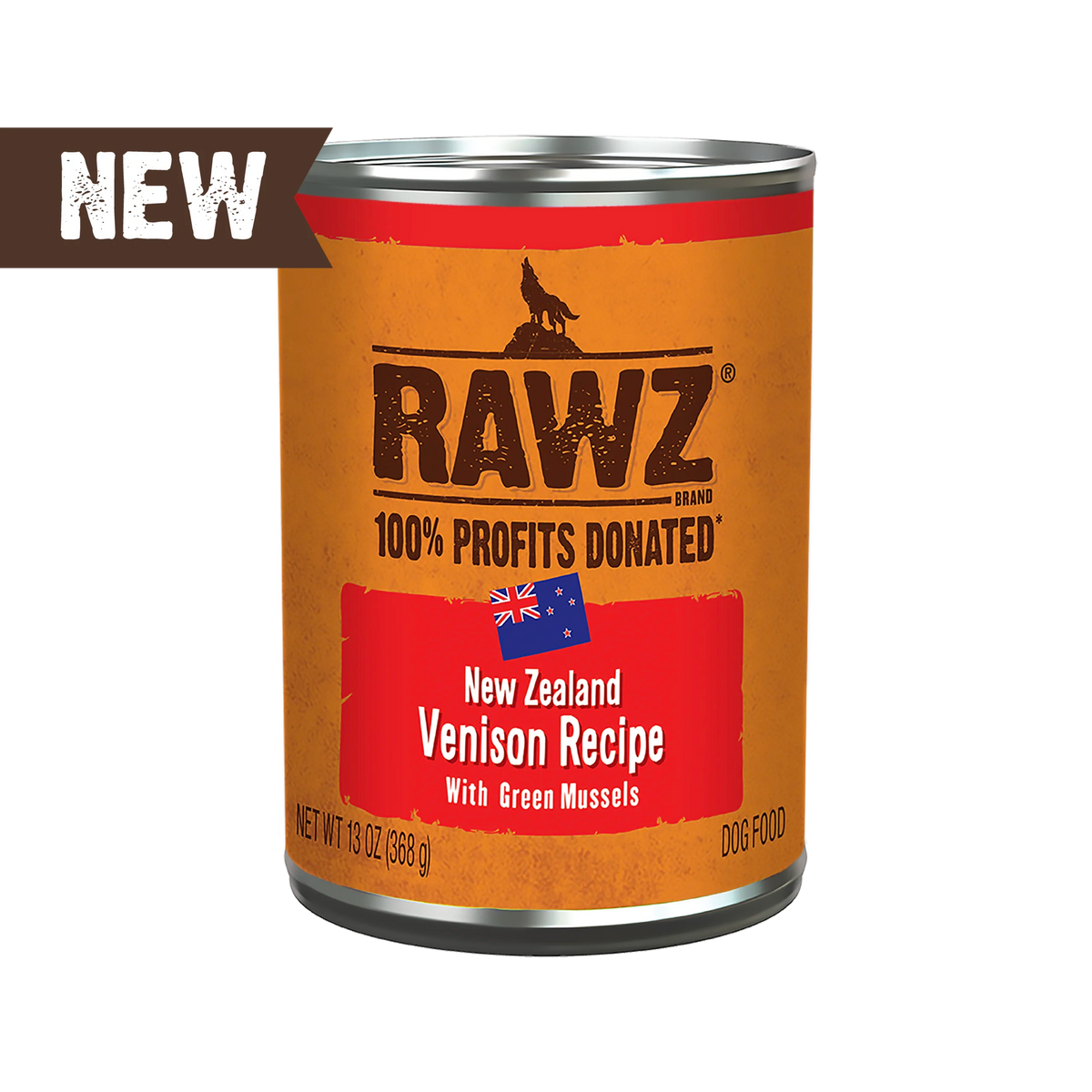 Rawz 94% Venison with Green Mussels Pâté Canned Dog Food