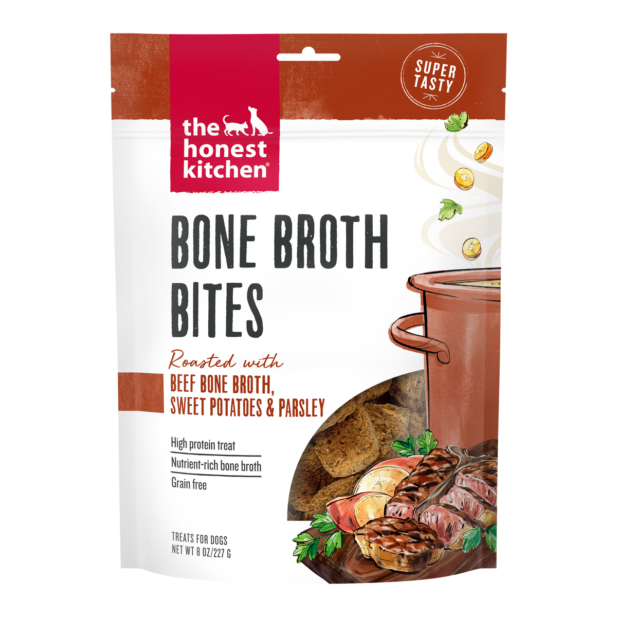 The Honest Kitchen Beef Bone Broth Bites with Sweet Potato Dog Treats