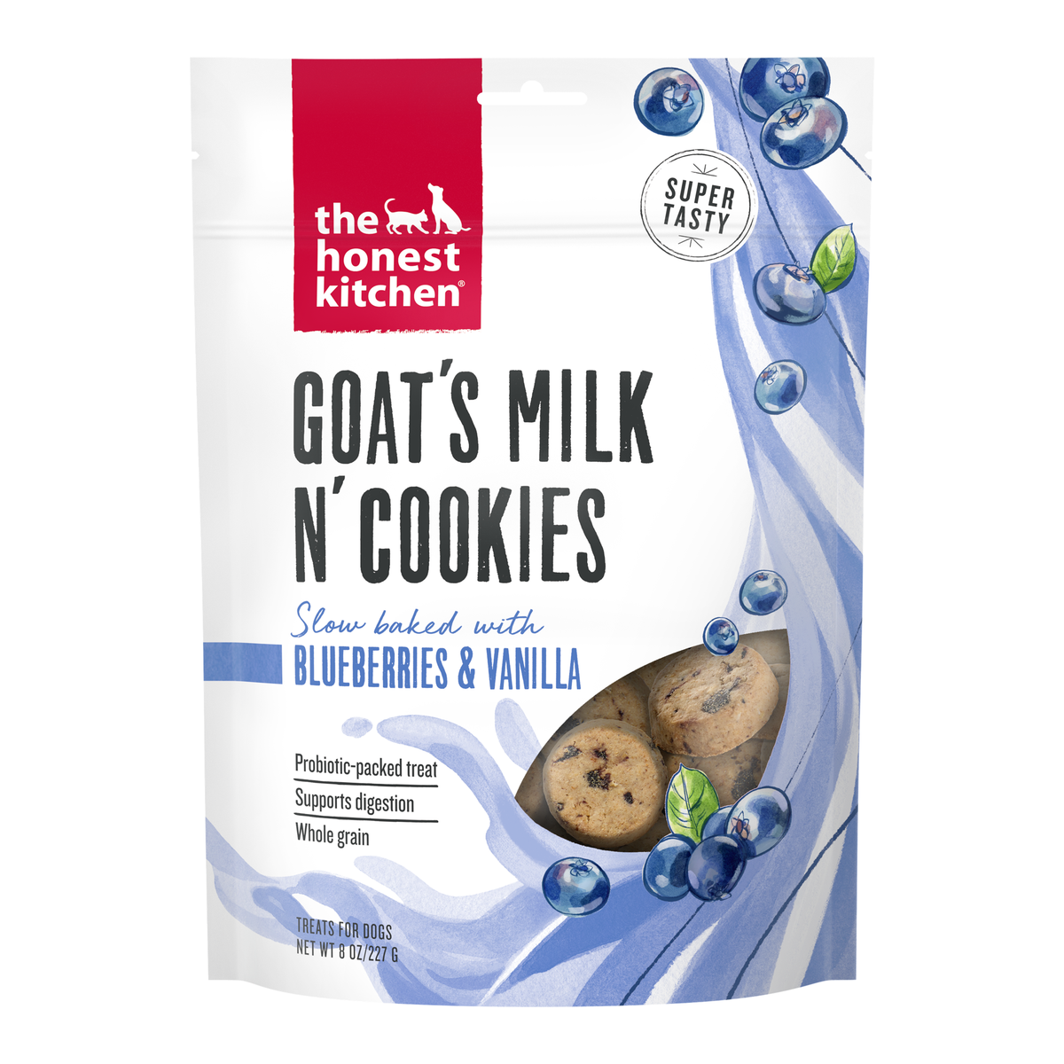 The Honest Kitchen Blueberry & Vanilla Goat's Milk N' Cookies Dog Treats