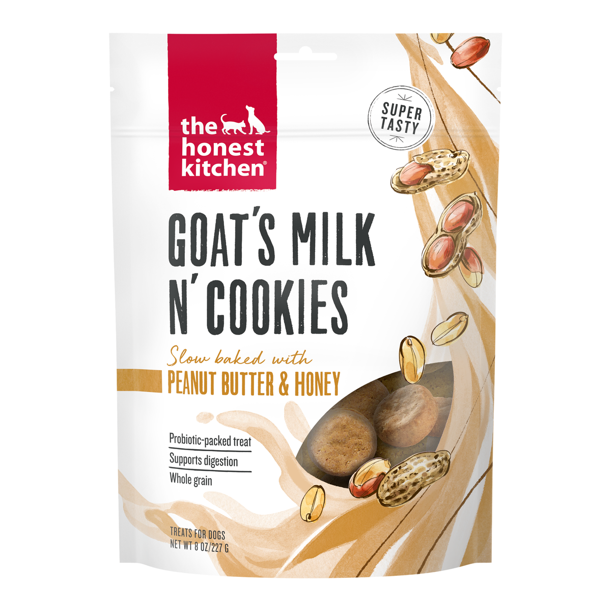 The Honest Kitchen Peanut Butter & Honey Goat's Milk N' Cookies Dog Treats