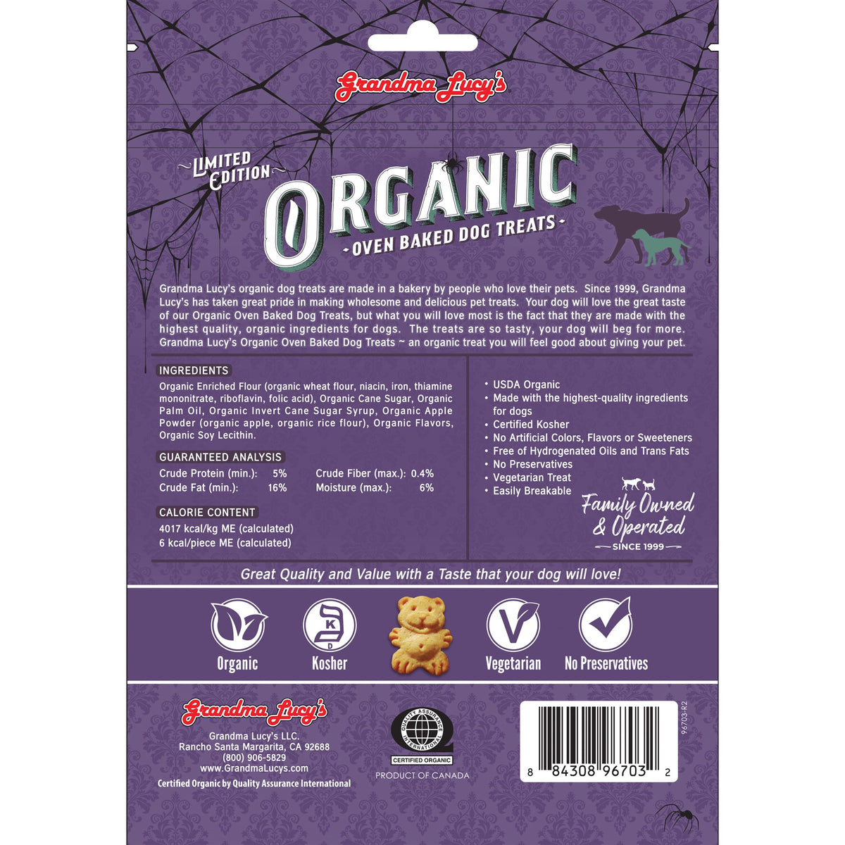 Grandma Lucy's Organic Caramel Apple Oven-Baked Dog Treats