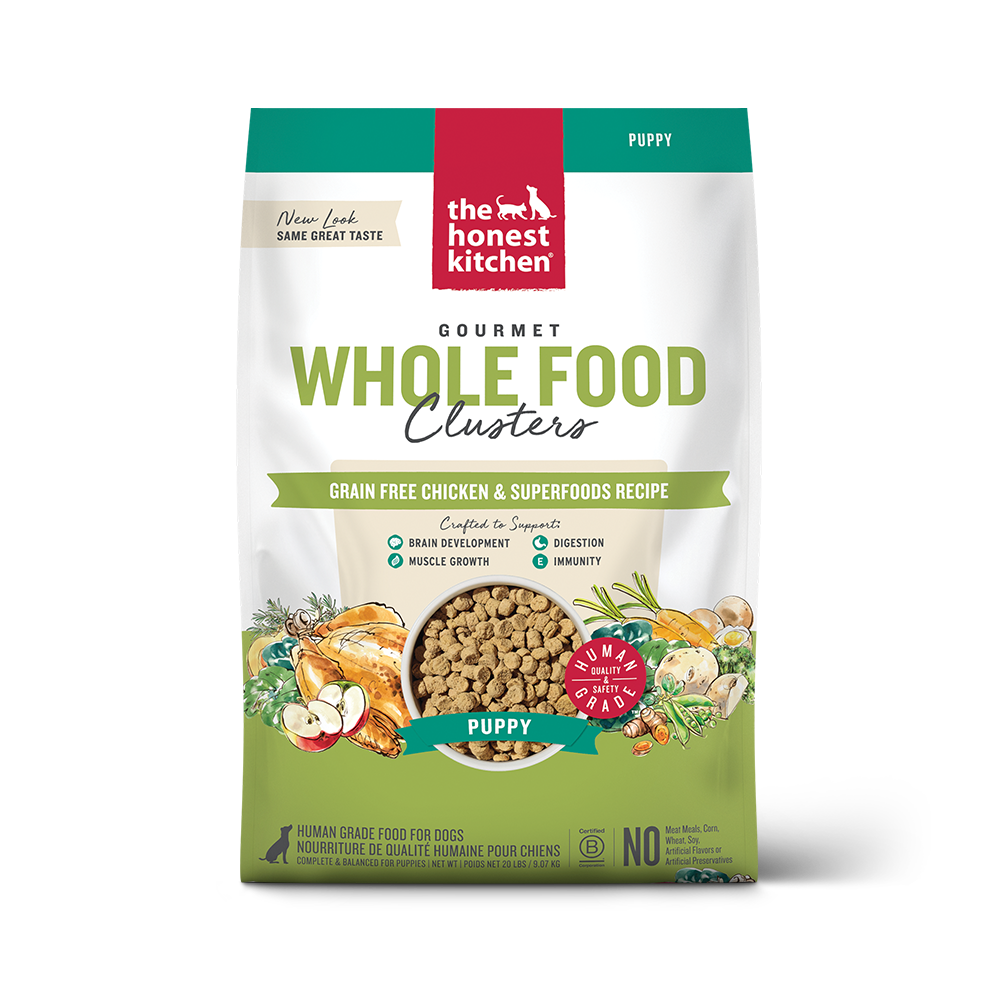 The Honest Kitchen Grain Free Chicken Whole Food Clusters for Puppies Dry Dog Food