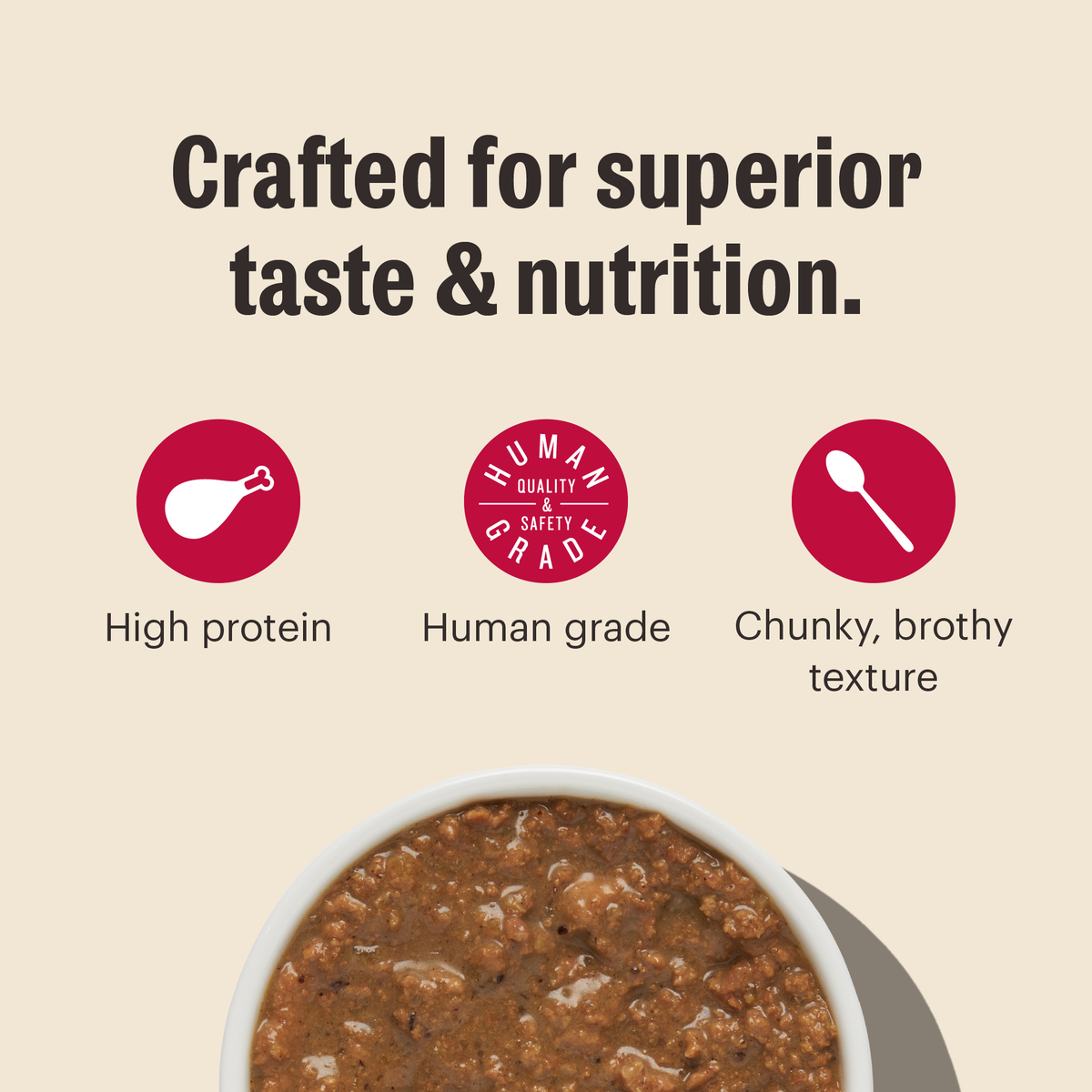 The Honest Kitchen Minced Turkey in Bone Broth Gravy Wet Cat Food