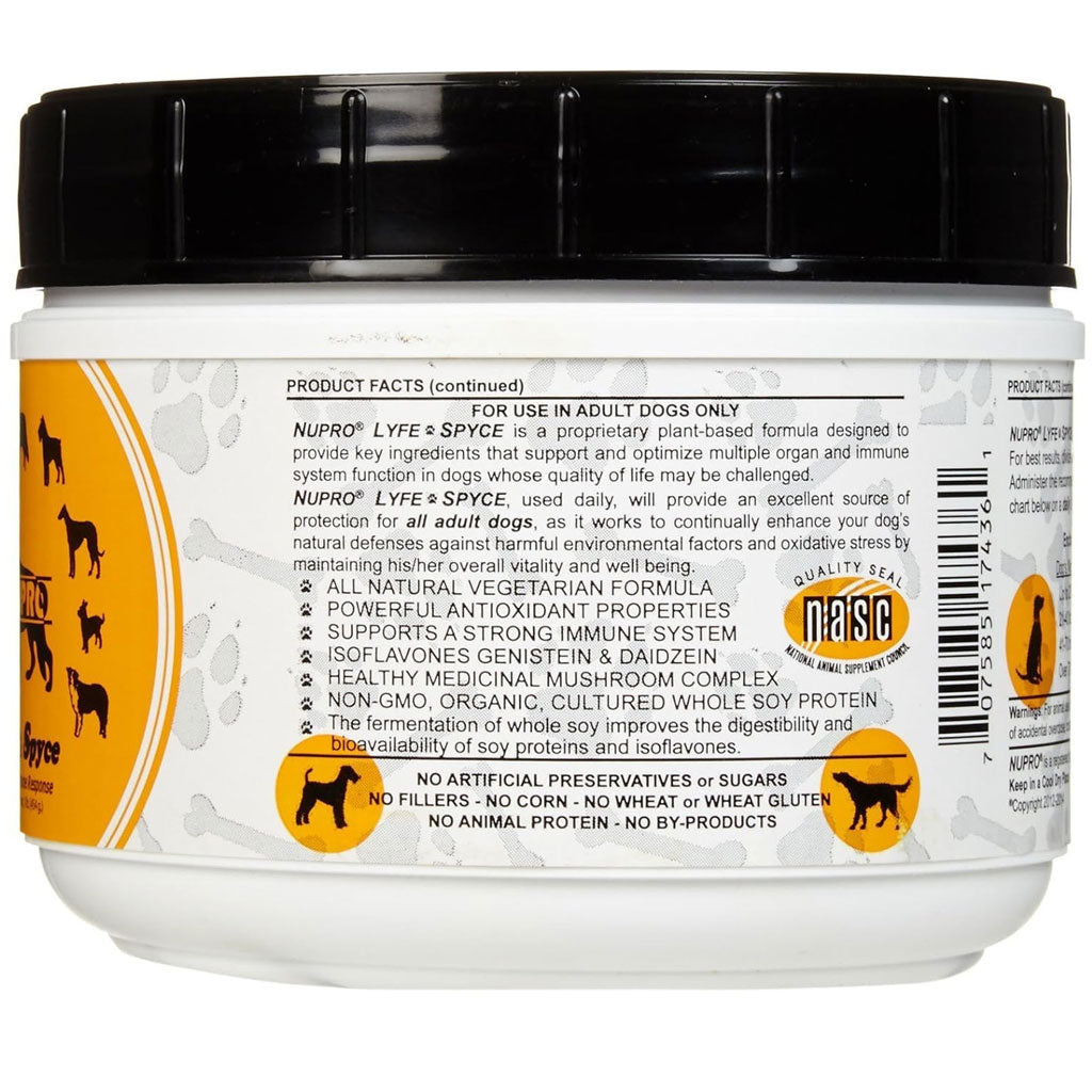 Nupro Lyfe-Spyce Turmeric & Mushroom Dog Supplement, 1 lb