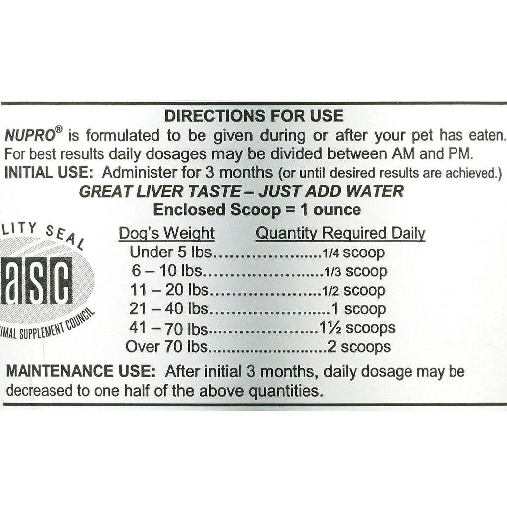 Nupro Joint & Immunity Support Dog Supplement (Silver Label)