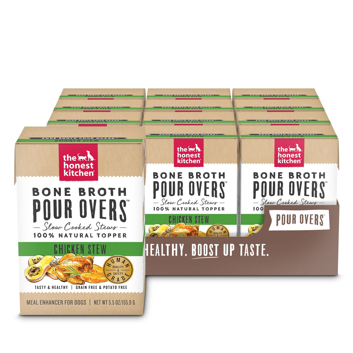 The Honest Kitchen Bone Broth Pour Overs - Chicken Dog Food Topper