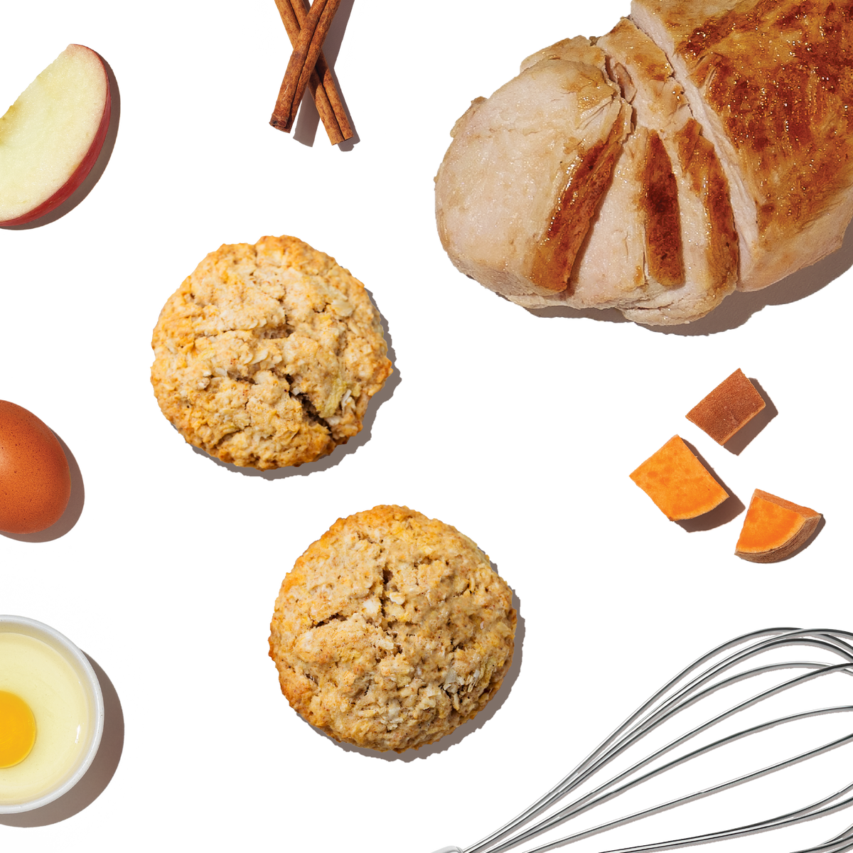 The Honest Kitchen Muffin Mix made with Chicken, Apples & Cinnamon Dog Treats