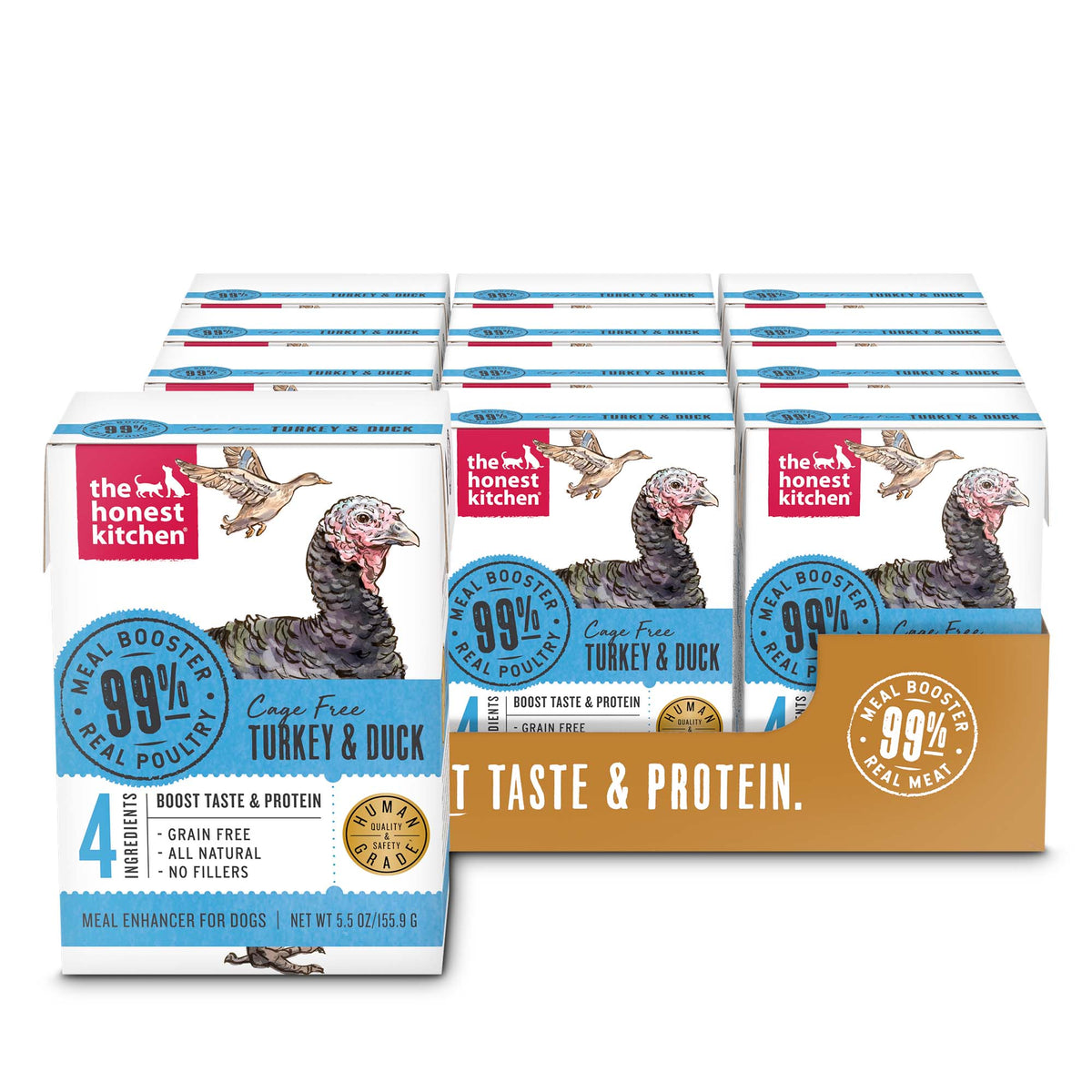 The Honest Kitchen Meal Booster - 99% Turkey & Duck Dog Food Topper
